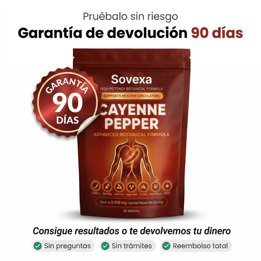 Sovexa Capsaicina Activa® en Softgels - Reactiva tu Circulación Natural