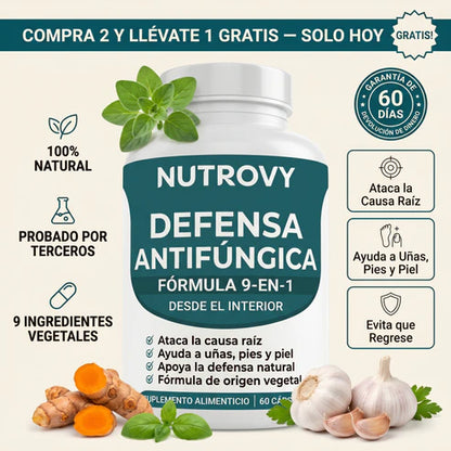 Nutrovy Elimina el Hongo desde adentro - Antes de que vuelva a crecer