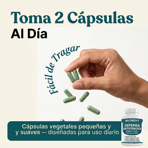 Nutrovy Elimina el Hongo desde adentro - Antes de que vuelva a crecer