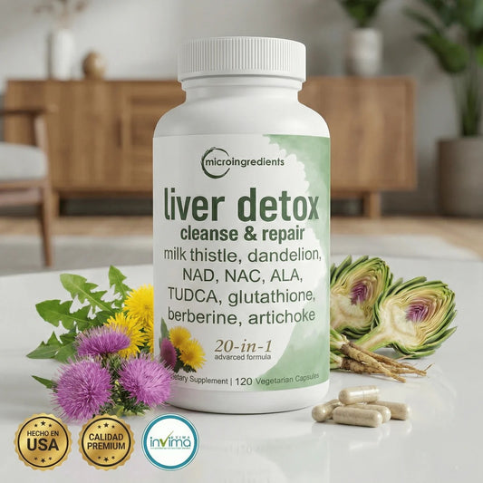 Microingredients® Liver Detox 20 en 1 (Hígado Sano) | Aplana Vientre Sin Dieta
