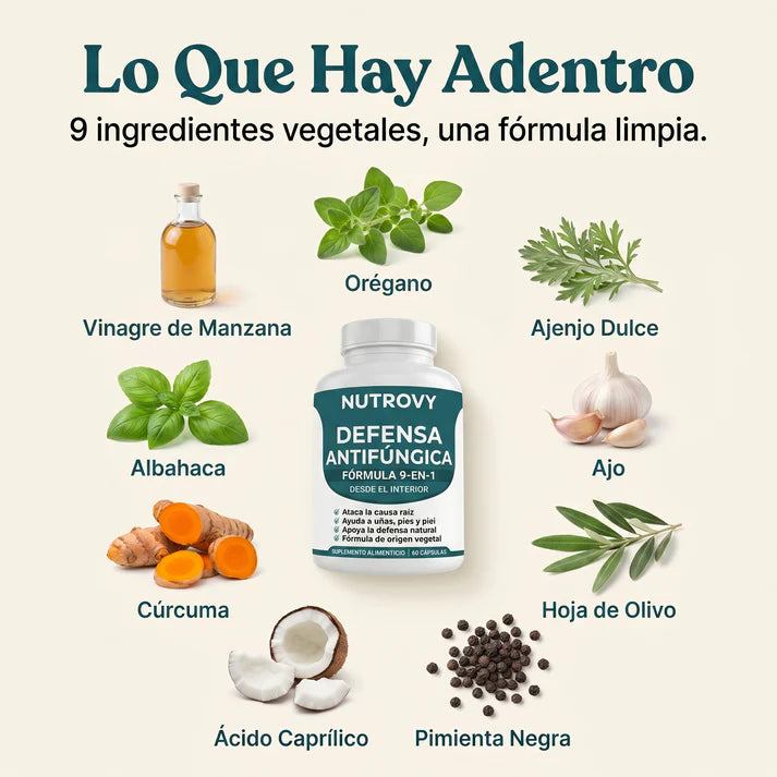 Nutrovy Elimina el Hongo desde adentro - Antes de que vuelva a crecer