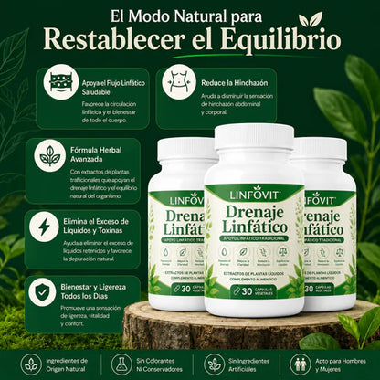 Linfovit™| Soporte Metabólico Contra Líquidos Retenidos 🌿