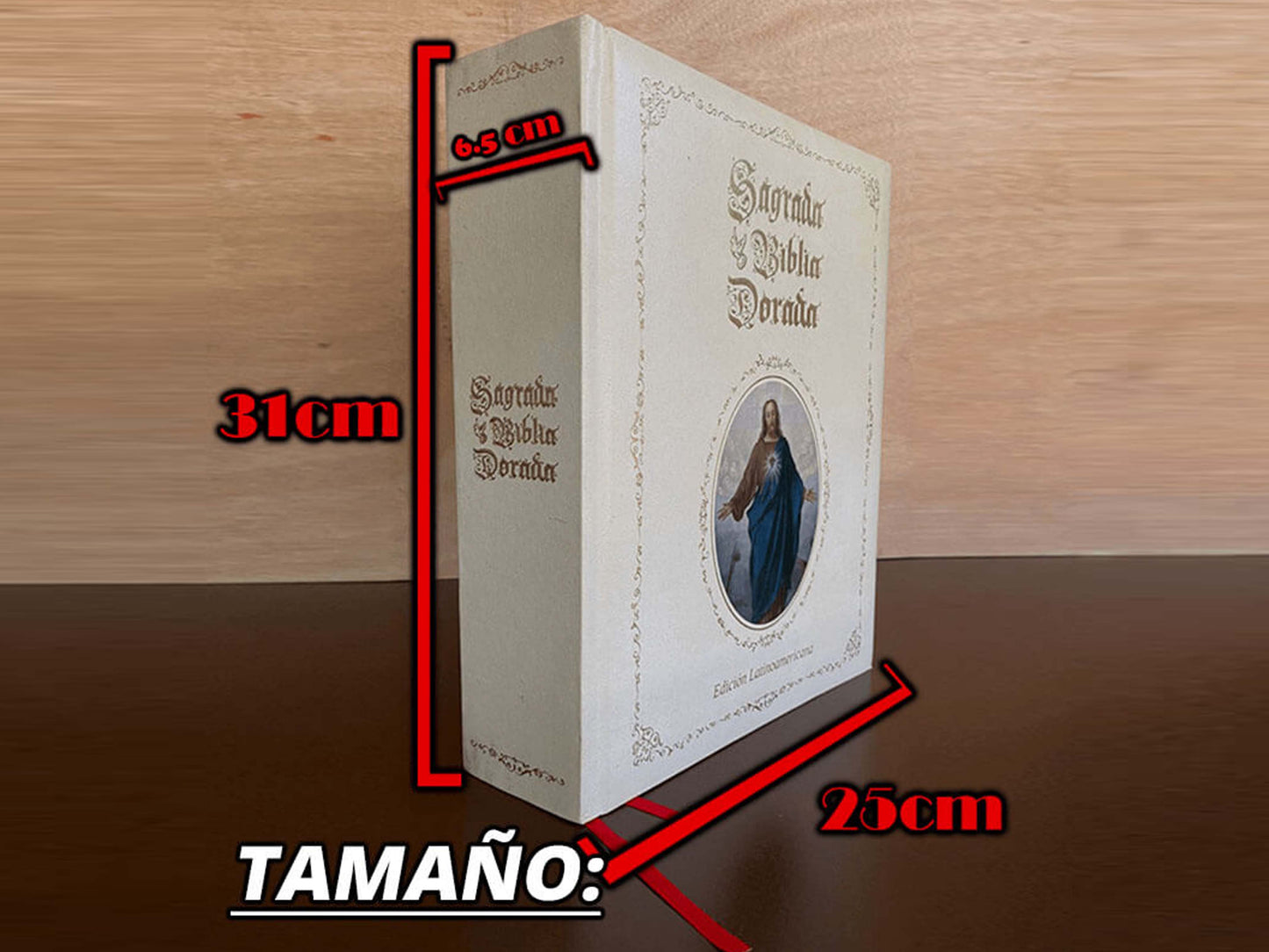 SAGRADA BIBLIA DORADA + ANILLO PADRE NUESTRO 🎁